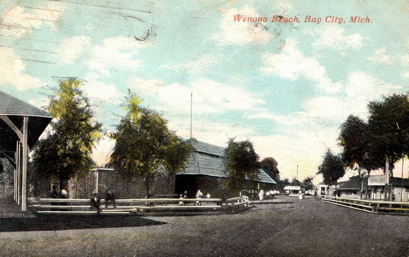 Wenona Beach Amusement Park (Wenona Beach, Wenonah Park) - Vintage Postcard